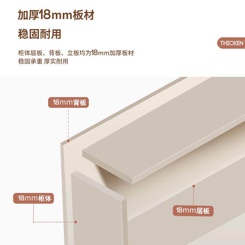 70用YF木儿童衣柜经OMKY-01家卧室简易济型衣橱带转实角梳妆台书