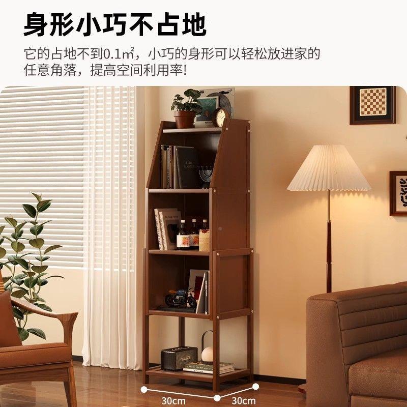 书架落地置物架书桌旁书双y-4层3小儿童绘本架客物厅电视柜柜靠墙