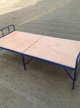 民政救灾加固竹板床9X40X75c易m单折叠竹472条床2简折叠人午睡床