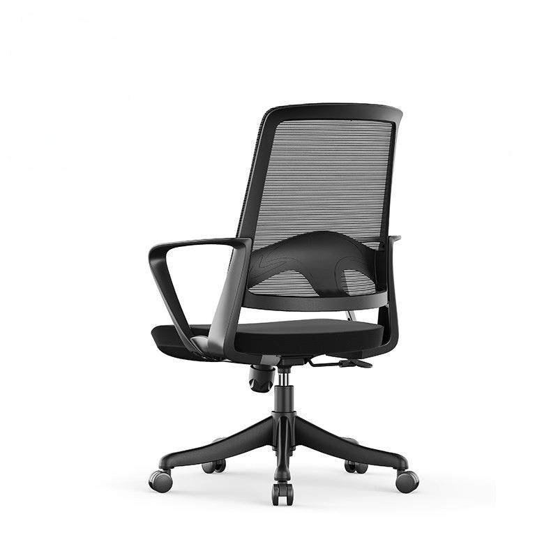 色职员椅舒适久坐电转黑工位万向轮座椅员工脑椅椅YQ202503办公椅