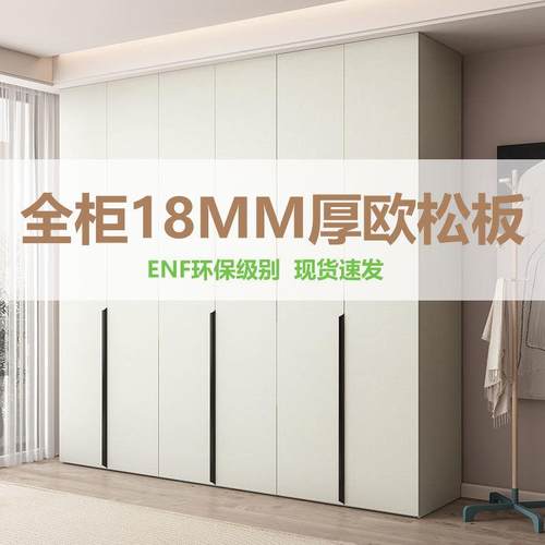 Z牌ENF衣级实木欧松板柜家用卧室一1门到顶1全柜8MM柜厚主次卧室
