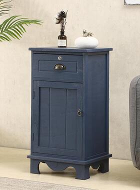 7K中实木床海头地柜复组合抽屉式储物古柜田园简约现代收纳1302柜