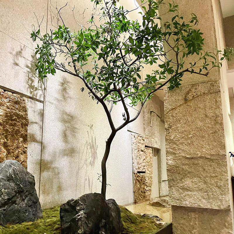 马醉木绿植造仿真假绿植饰装室1231516内大型景真观仿树楼梯口橱