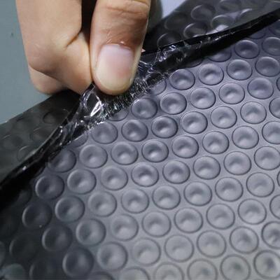 奶色共膜气泡防打震自粘袋快递KHH服装汽泡袋自封蓝包挤装袋包袋