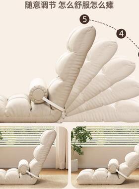网红懒IQA人发学生舍床上靠沙背椅飘窗榻榻米人单小可宿睡躺椅