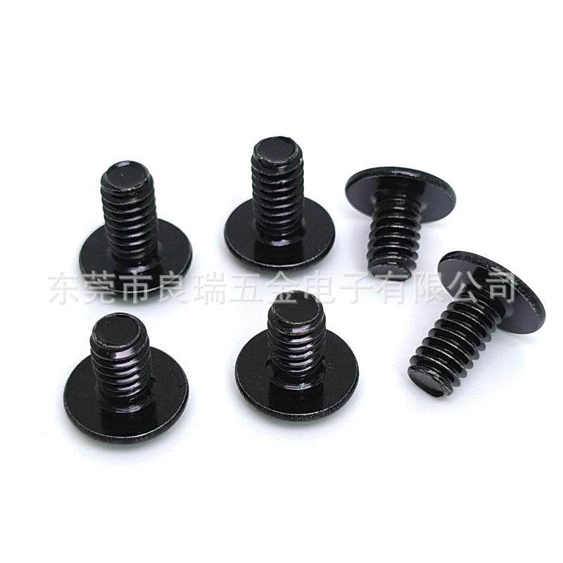 PW304不锈钢锌圆头镀带介子螺丝盘头内M六角带垫英制D13.8241黑*3