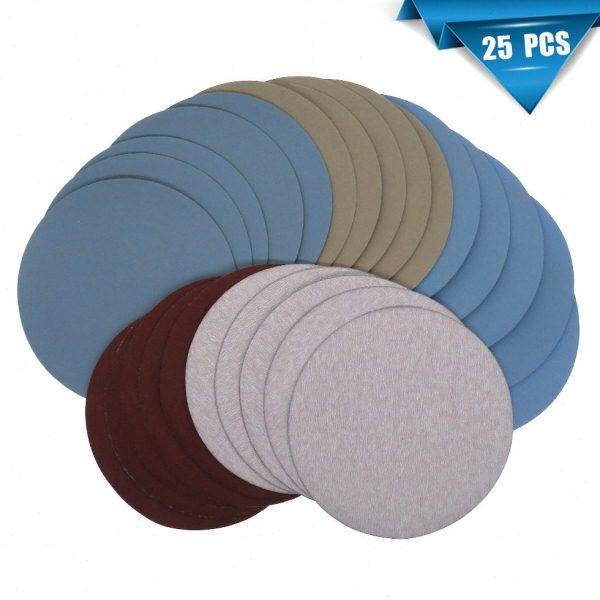25件套 5寸125mm水砂纸打磨抛光植绒砂纸自粘圆盘砂纸,五金/工具,家用工具组套,淘宝优惠券,粉丝福利购,淘宝优惠卷