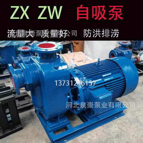 厂家ZW型自吸式电动无堵塞排污泵市政排水工业排污泵排水泵