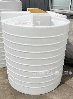pe加药箱3000l圆形搅拌桶大容量储水桶带电机耐酸碱化工桶