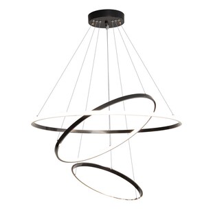 极简圈圈吊灯现代简约客厅卧室灯全铜展厅吊灯楼梯吊灯环形组合灯