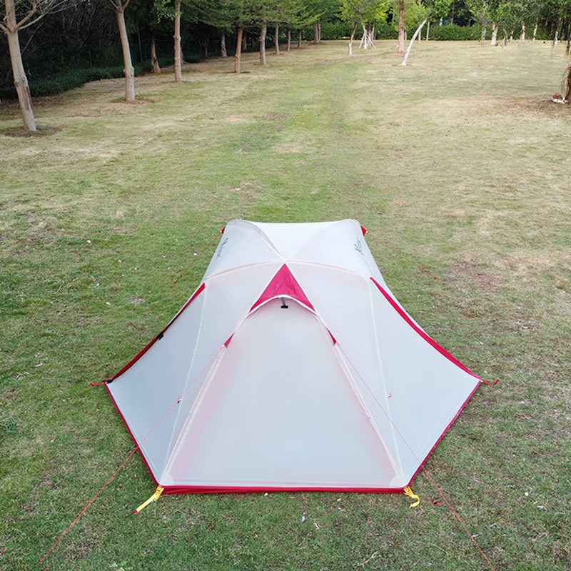户外露营轻量化双层25D尼龙硅胶防风防暴雨徒步登山双人帐篷