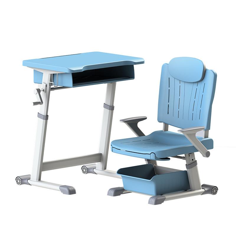 可躺升降培训课椅桌学校午休学习可躺可折叠升降躺睡中小学生椅子