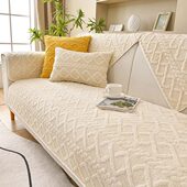 冬季 毛绒沙发垫加厚坐垫子防滑皮沙发套罩巾简约现代北欧冬款 定做