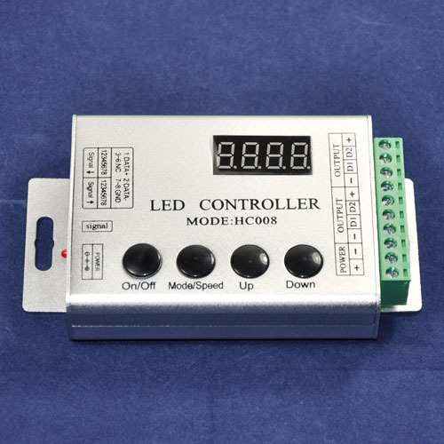 ws2812b控制器hc008 WS2811铝壳led幻彩无线遥控灯带灯条控制器批