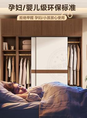 Tal特佳衣家用euxidke卧室柜现推拉门子边柜简约代组装儿童柜木质