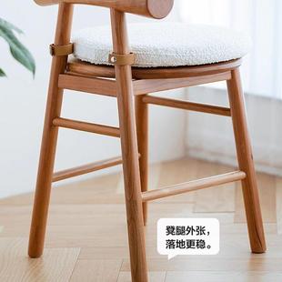 梳妆凳化木妆凳凳945带靠背圆蝴蝶小凳家实小凳子樱桃木椅子用其s