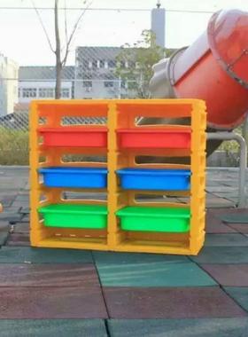 幼儿教室配套设施玩具架儿纳架儿收园收纳盒子幼收纳NWU架塑童料