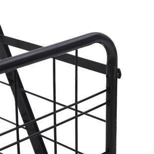 拉杆买携菜超市ZZ509 Q推车框折叠家用四轮便手铁车喷拉漆铁篮