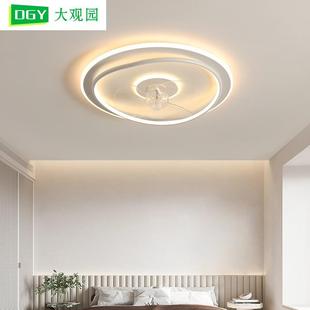 风灯现代简灯约房间吸顶灯电扇风扇灯67068餐厅极简中山L2具6扇3