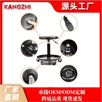 带工专具盘通用厚型汽修凳子车126用加升降椅坐椅移动修生车凳业