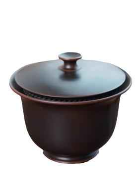 坭陶手抓壶00886改网良兴版盖碗过带滤孔