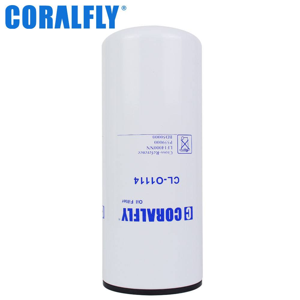 coralfly机油滤芯LF14000NN P550949柴油机配件机油滤清器机油格