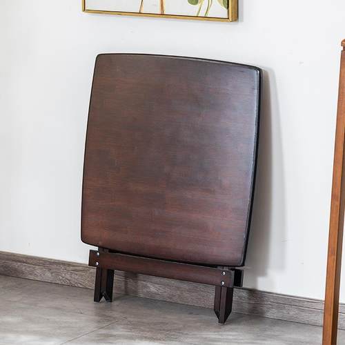 楠户外折叠式桌家用小户型吃饭桌子实竹木简小易便携夜市摆70摊桌