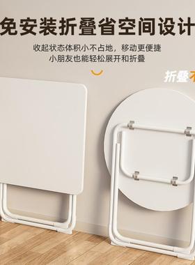 桌子可折叠餐家用户型简易圆桌桌AL860005出租屋户外便携摆摊吃饭