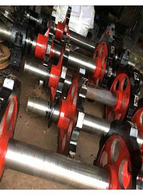 锰钢链轮齿轮NE30板链提升机链轮双节距工业传动链轮总成链轮组件