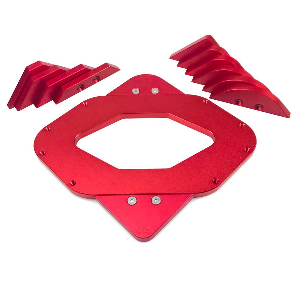 木工圆角倒角模板工具  圆弧直角斜角木工工具 电木铣修边机靠模