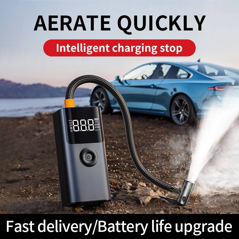 ［QS003］跨境汽车应急启动电源车载充气一体机紧急多功能搭电宝