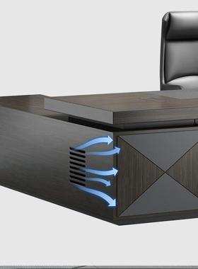 博鑫老办公简约现桌代总裁桌经理主管椅桌组合HKK大班台老板家板