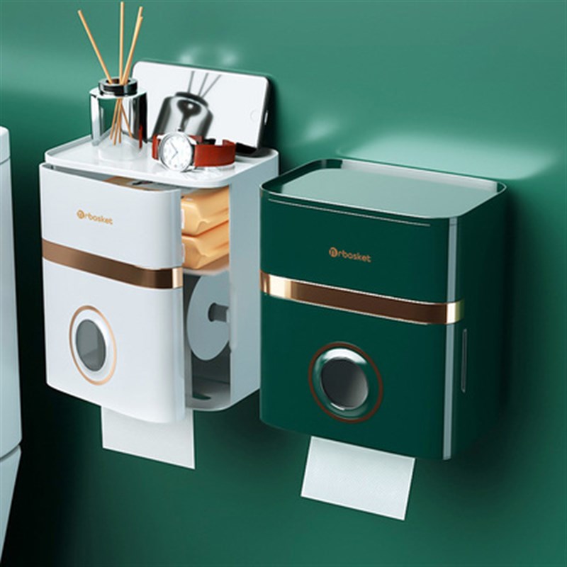 卫生纸盒卫d生间纸巾盒洗手间厕纸置物架厕所壁挂式浴室抽纸卷纸