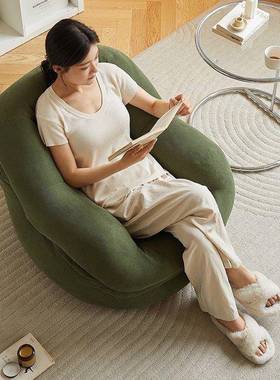 48小厅时榻榻米懒人沙沙发椅灯芯绒阳台YCZ客休闲小户型卧室法式