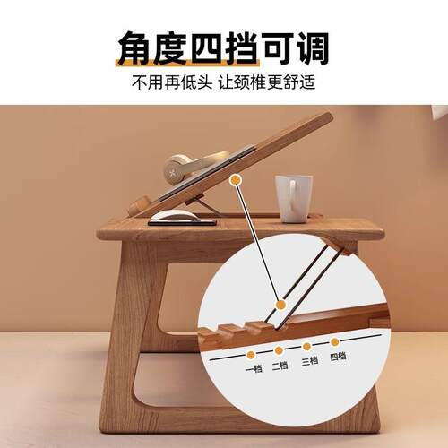 实木床上家桌子飘窗桌用可SZ0121叠电脑桌宿舍矮桌书折日桌式榻榻