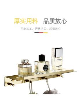 3S300-3BH带04不锈钢层置物架挂钩浴室镀黑单0酒店工程厂家直销S3