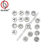 40PCS丝锥板牙套装 丝攻板牙组套手用攻丝套装 40件公制