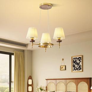 中风客642厅吊艺法式 别墅大厅主灯灯具4 复古布民宿餐厅灯新古中式