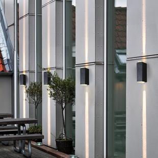 NGU一束光壁灯防水门柱廊道外墙聚光丝彩走色上下拉发光LE过D壁灯