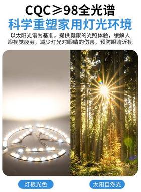 蹄形进口普全光谱进瑞灯珠厅吸顶灯led灯芯超亮替客卧室三色马配