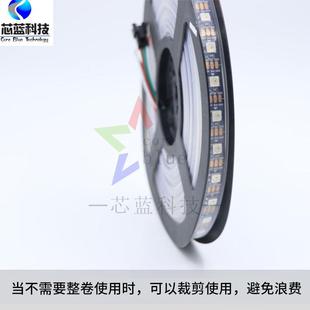 ws2彩813LED灯带幻灯E带LD灯条60灯断点续2813传低压5050跑马灯