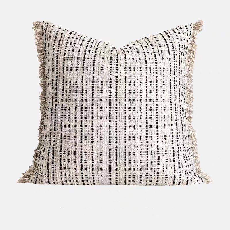 沙轻奢简约现代抱枕发客厅靠EWB垫方枕板样间酒抱枕靠包店腰枕