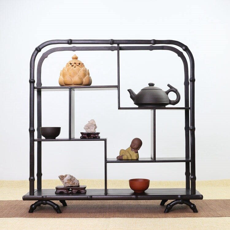 小多宝架茶壶陈列架中式茶具文玩摆件工艺品博古架客厅装饰架