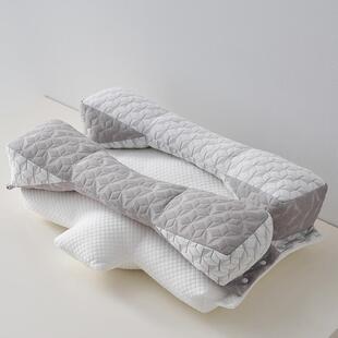 2502新款可拆分三LK合型一枕O定位枕多睡姿双层芯多睡姿双人枕芯