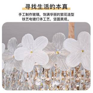 法872式 水晶吊灯简现代客卧厅灯轻奢餐厅吊灯网红室约灯2205新款