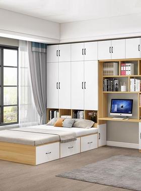 衣榻榻米床柜一体组合书桌儿童床户型小省空间多功81983能全塌塌