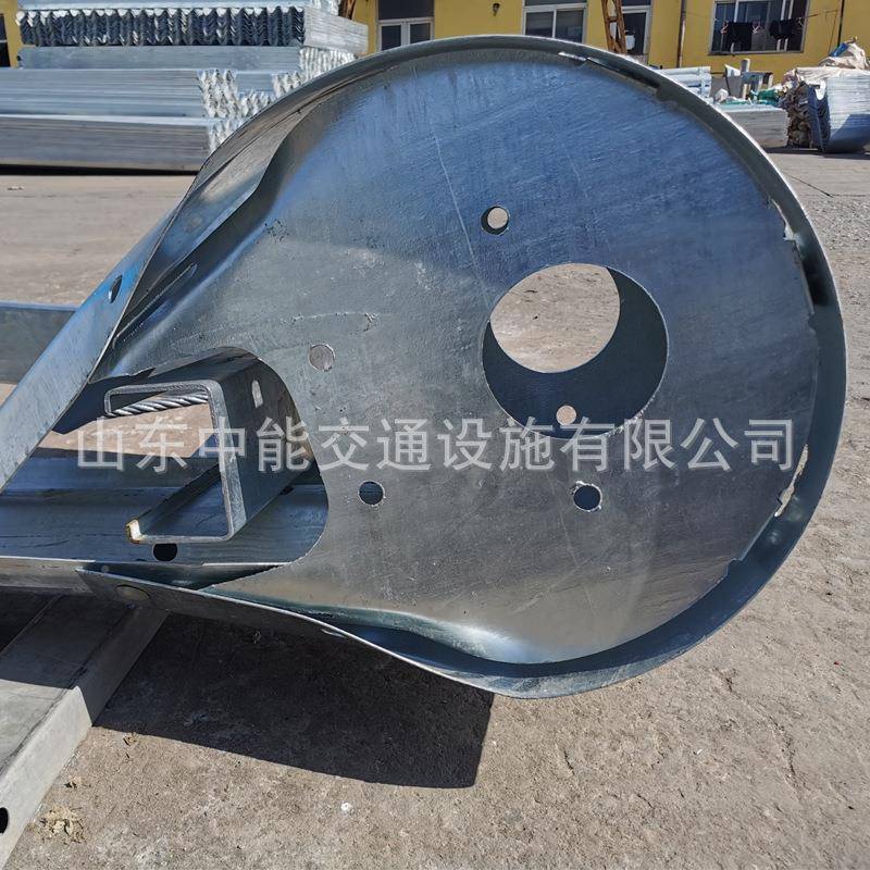 镀塑道桥路梁波形护栏buffer端板高速公路防撞波型护栏Buff喷er端图片