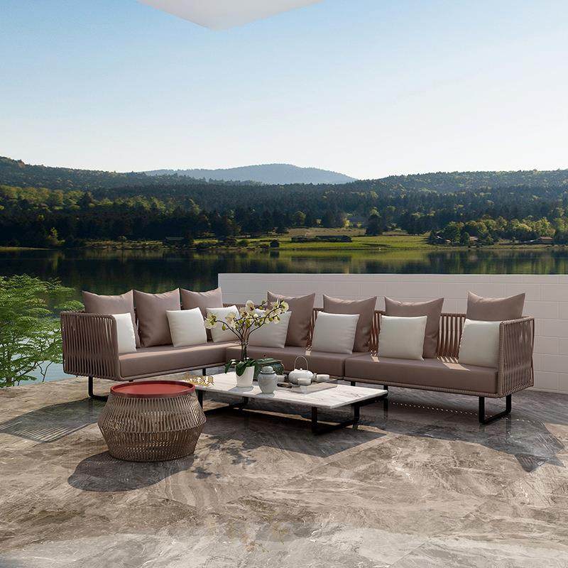 户外藤藤编沙发三人防水防休晒名宿庭湖边沙发院花园阳室外闲茶几,商业/办公家具,商用藤编家具,淘宝优惠券,粉丝福利购,淘宝优惠卷