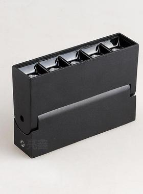 le21d轨明道灯无主灯设计客厅餐厅线性灯可折叠栅条装形灯格吸顶