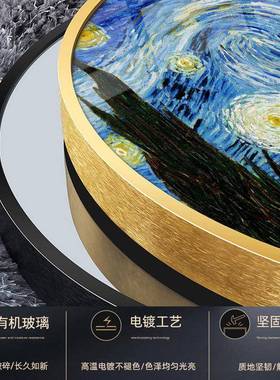 代约跑车儿童卧房男孩室装饰画老C-421爷车汽车可爱卡通画圆形现